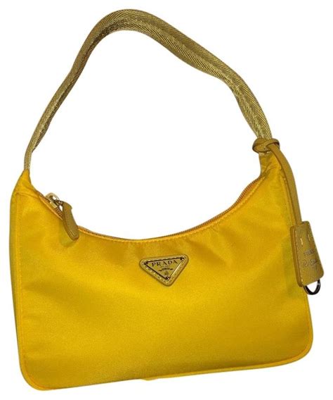 prada hobo yellow